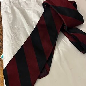 Jos. A. Bank Red and Black Diagonal Stripe Tie